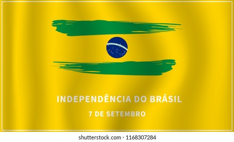 7 de setembro independencia do brasil, Vector Illustration translation: (Independence Day of Brazil)	
