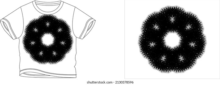  El color de fondo del diseño de las camisetas de 7 flores es blanco y el color de las camisetas es un hermoso color blanco y hermoso diseño