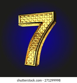 7 golden letter