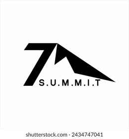 7 iceberg summit logo design.