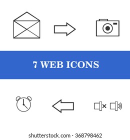 7 icons for the Internet.