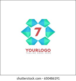 7 letter abstract paper. Mountains media is a vector logo template. Triangle shape logotype for business and creative company.