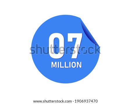 7 million texts on the blue sticker