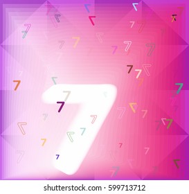 7 Number art pattern