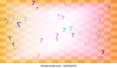 7 Number icon art
