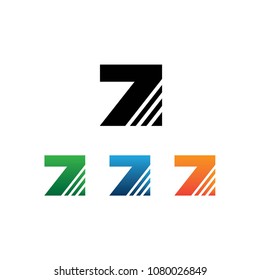 7 number logo