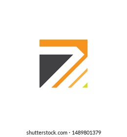 7 Number logo design vector element