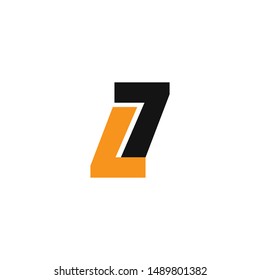 7 Number Logo Design Vector Element Stock Vector (Royalty Free ...