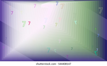 7 and Number mixed event around seven, image