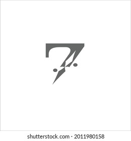 7 number vector logo design company