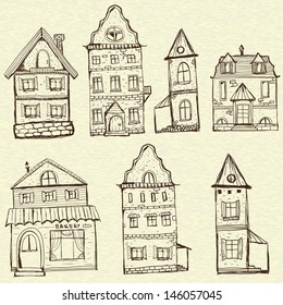 7 old styled houses