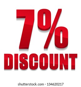 7 percent discount digits