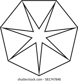 Seven-pointed Star Images, Stock Photos &amp; Vectors | Shutterstock