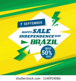 7 September - Brazil Independence Day Banner Vector Illustration