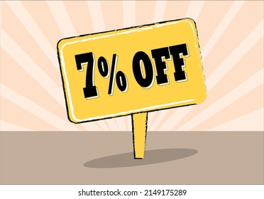 7 % SIEBEN AUF GELBELAGE