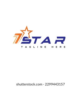 7 stars logo star company logo speed 7 steps seven stars.