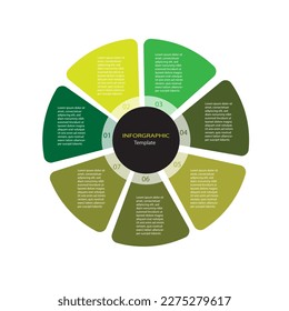 7 Steps Infographics Design Template for graphs, charts, diagrams. Business concept .eps 10