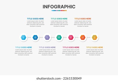 7 Steps Options Timeline Business Infographic Template Design