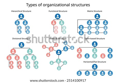 7 types of organizational structures to organize the company organization chart