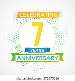 7 Years Anniversary Celebration Design.
