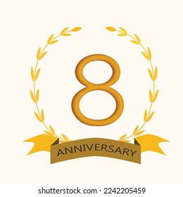 7 years anniversary elegant design