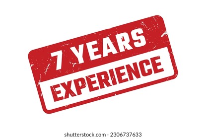 7 Years Experience Rubber Stamp