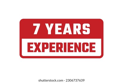 7 Years Experience Rubber Stamp