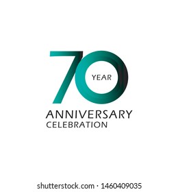 70 Anniversary Vector Template Design Illustration