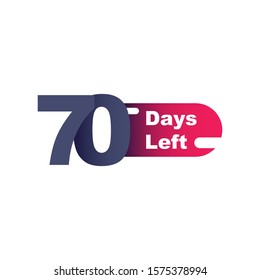 70 Days left design template