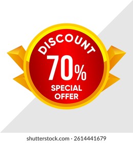 70% Discount Offer Banner - Limited Time Sale