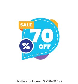 70% Discount Sale Vector Template Design Illustration Collection