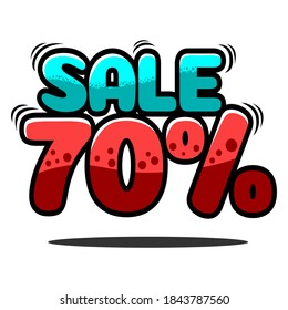 70 descuento, insignias de vectores de venta para etiquetas, , etiquetas, banners, etiquetas, etiquetas Web, nueva oferta, pasos de formato de archivo.