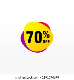 70 discount, Sales Vector badges for Labels, , Stickers, Banners, Tags, Web Stickers, New offer. Discount origami sign banner