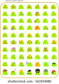 70 Green Slimy Emojis