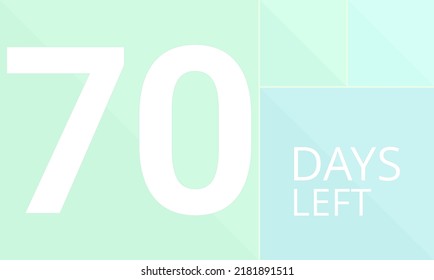 70 numbers  counting day left