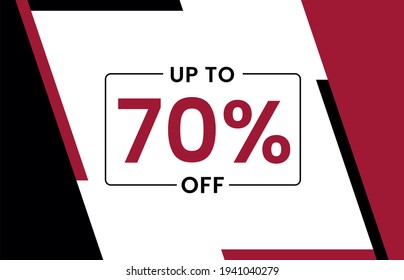 Up to 70% off banner, Upto 70% off, Discount offer, Banner Add, Special Offer add