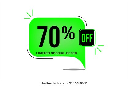 70% off green balloon. Buy and sell banner for wholesale and retail. limited offer