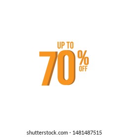 up to 70 % off Illustration Vector, design for banner, greeting card, poster or print