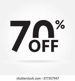 70 Off Sale Discount Price Sign Stock Vector Royalty Free Shutterstock