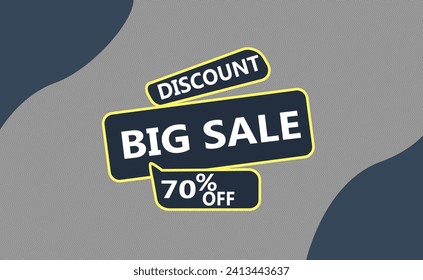 70% OFF. Special Offer Marketing Announcement. Discount promotion.70% Discount Special Offer Conceptual Banner Design Template.