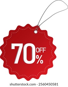 70% off vector price tag for products