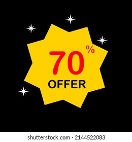 El 70 % ofrece insignia amarilla.  Adecuado para negocios