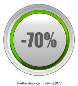70 percent button
