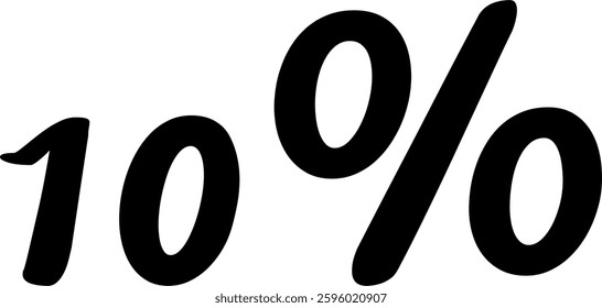 70 Percent Discount Offer Number Typography Style A1078