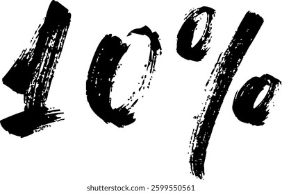 70 Percent Discount Offer Number Typography Style A1287