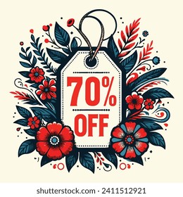 Up to 70 percent discount for sale banner design free download