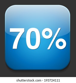 70 percent icon