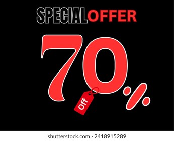 up to 70 percent off