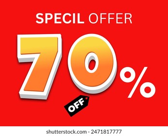 up to 70 percent off