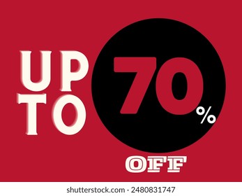 Up to 70 percent off